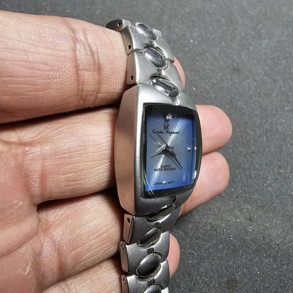 Charles Raymond Ladies Fashion Quartz Watch Silver Tone Working Y2k Style Watch - Picture 5 of 10